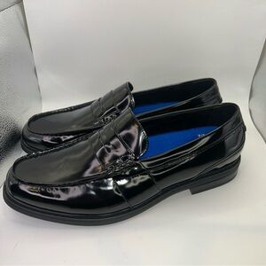 New Nunn Bush Shoes Mens 12W Lincoln Penny Loafers Black Leather 85538-009